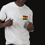 Ghana Flag Map Basic T-Shirt