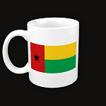 Guinea Bissau Flag Map Classic Mug