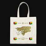 Guinea Bissau Map Flag Border Bag