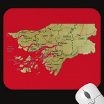 Guinea Bissau Map Mousepad