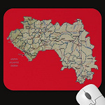 Guinea Conakry Map Mousepad