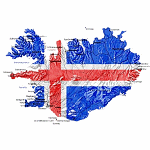 Iceland Art Map Design