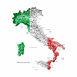 Italy Art Map Design