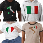 Italian FlagAndMap T-shirts