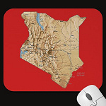Kenya Map Mousepad