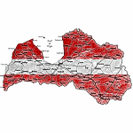 Latvia Art Map Design