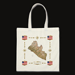 Liberia Map Flag Border Bag