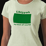 Libya Flag Map Text Ladies Baby Doll