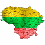 Lithuania Art Map Design