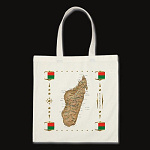 Madagascar Map Flag Border Bag
