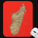 Madagascar Map Mousepad