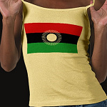 Malawi Flag Map Spaghetti Top