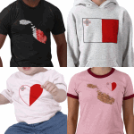 Maltese FlagAndMap T-shirts