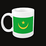 Mauritania Flag Map Classic Mug