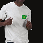 Mauritania Flag Map Basic T-Shirt