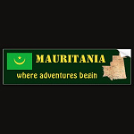 Mauritania Flag Map Text Bumper Sticker