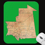 Mauritania Map Mousepad