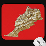 Morocco Map Mousepad