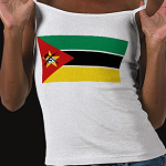Mozambique Flag Map Spaghetti Top