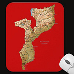 Mozambique Map Mousepad