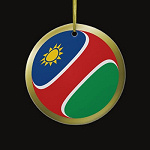 Namibia Fisheye Flag Ornament