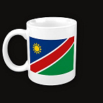 Namibia Flag Map Classic Mug