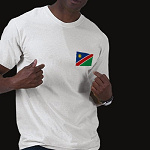 Namibia Flag Map Basic T-Shirt