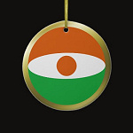 Niger Fisheye Flag Ornament