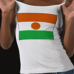 Niger Flag Map Spaghetti Top