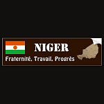 Niger Flag Map Text Bumper Sticker