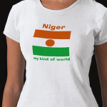 Niger Flag Map Text Ladies Baby Doll