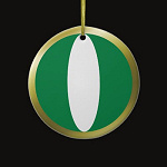 Nigeria Fisheye Flag Ornament