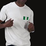 Nigeria Flag Map Basic T-Shirt