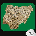Nigeria Map Mousepad