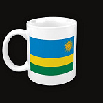Rwanda Flag Map Classic Mug