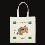 Rwanda Map Flag Border Bag