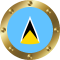 saint lucia flag icon