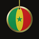 Senegal Fisheye Flag Ornament