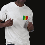 Senegal Flag Map Basic T-Shirt