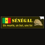 Senegal Flag Map Text Bumper Sticker