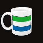 Sierra Leone Flag Map Classic Mug