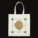Sierra Leone Map Flag Border Bag