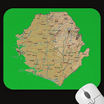 Sierra Leone Map Mousepad