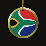 South Africa Fisheye Flag Ornament
