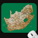 South Africa Map Mousepad