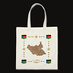South Sudan Map Flag Border Bag