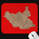 South Sudan Map Mousepad
