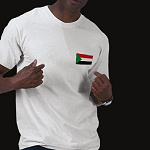 Sudan Flag Map Basic T-Shirt