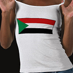 Sudan Flag Map Spaghetti Top