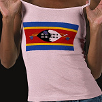 Swaziland Flag Map Spaghetti Top
